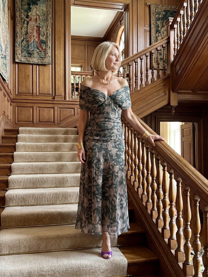 Calen | Women's Off-Shoulder Midi Dress - image 19