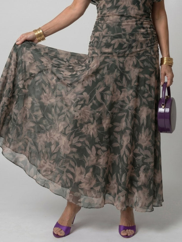 Calen | Women's Off-Shoulder Midi Dress - Pink