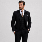 Callum | Men's Linen Three-Piece Suit with Waistcoat, Tailored Blazer Suit | Animated Apparel