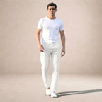 Luca | Men's Tapered Linen Trousers, Casual Everyday Trousers | Animated Apparel