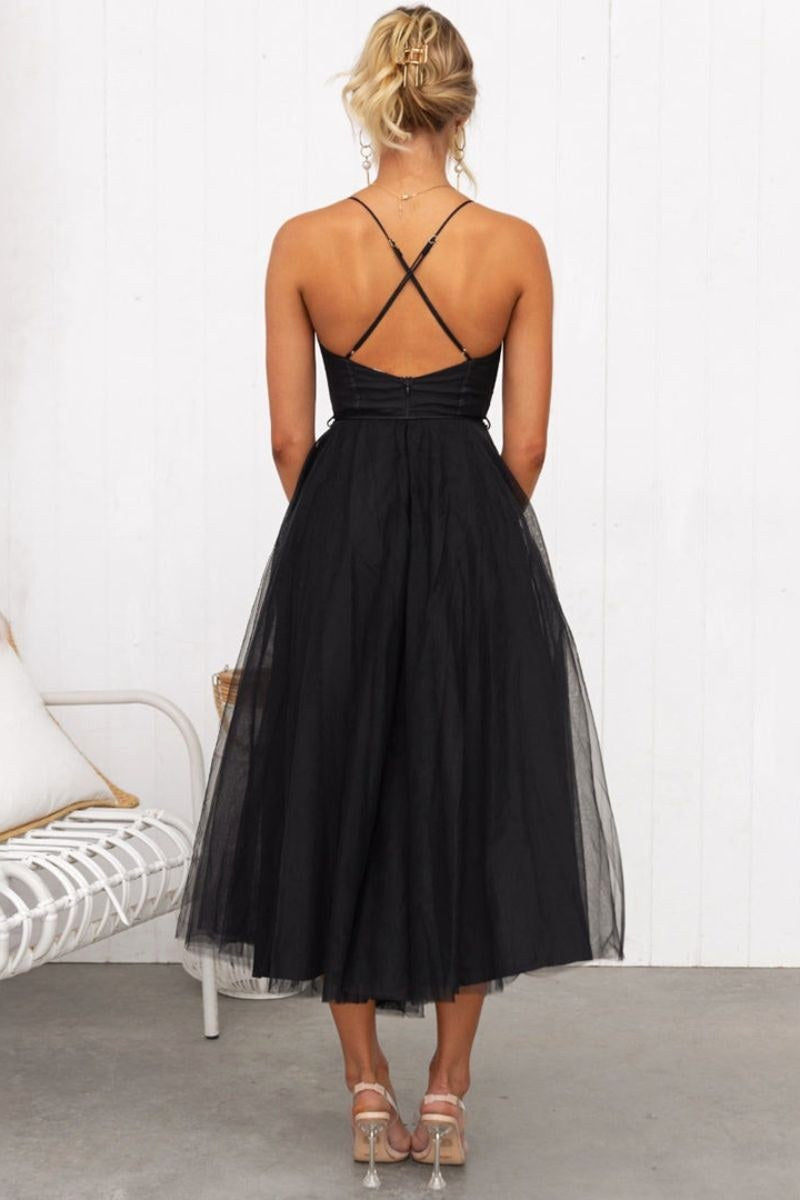 Cambria | Women's Tulle Midi Dress - image 4