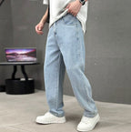 Cameron | Men's Straight Leg Cotton Jeans, Classic Everyday Jeans | Animated Apparel