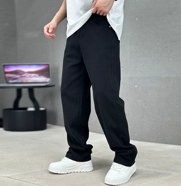 Cameron | Men's Straight Leg Cotton Jeans, Classic Everyday Jeans | Animated Apparel