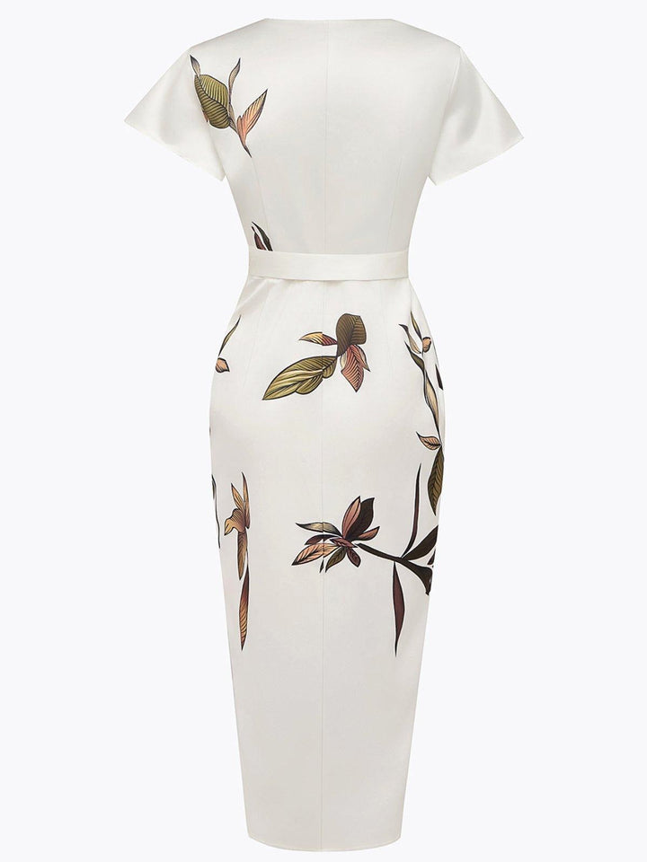 Camille | Women's Elegant Wrap Dress with Adjustable Waist - image 7