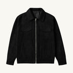 Carter | Men's Suede-Effect Jacket, Modern Smart Jacket | Animated Apparel | Black