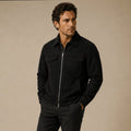 Carter | Men's Suede-Effect Jacket, Modern Smart Jacket | Animated Apparel | Grey