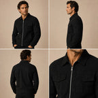 Carter | Men's Suede-Effect Jacket, Modern Smart Jacket | Animated Apparel
