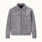 Carter | Men's Suede-Effect Jacket, Modern Smart Jacket | Animated Apparel