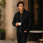Carter | Men's Suede-Effect Jacket, Modern Smart Jacket | Animated Apparel
