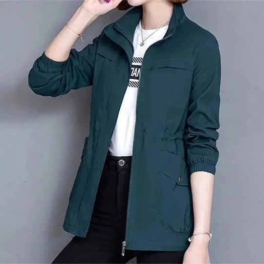 Catherine | Women's Lightweight Waterproof Trench Coat, Hooded Autumn Coat | Animated Apparel