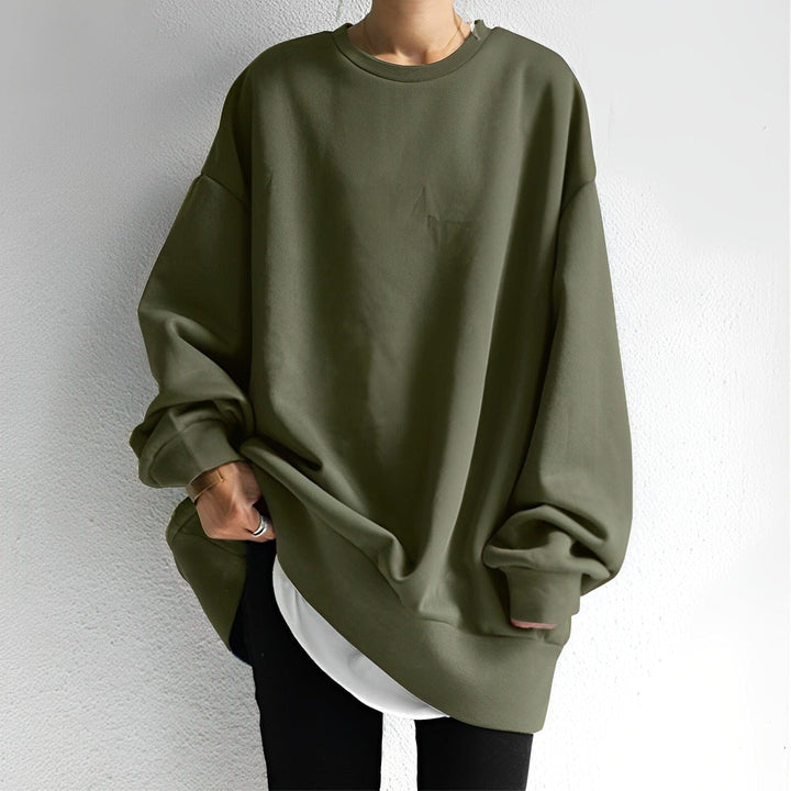 Cecilia | Women's Oversized Knit Jumper, Textured Cosy Jumper | Animated Apparel | Orange