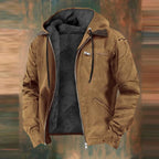 Charles | Men's Tailored Autumn Jacket with Pockets, Smart Wool-Blend Jacket | Animated Apparel | Brown