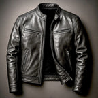 Ian | Men's Vintage Leather Jacket, Timeless Everyday Jacket | Animated Apparel