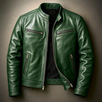 Ian | Men's Vintage Leather Jacket, Timeless Everyday Jacket | Animated Apparel