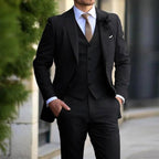 Lucas | Men's Three-Piece Tailored Suit, Blazer Waistcoat and Trousers | Animated Apparel