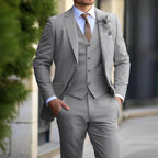 Lucas | Men's Three-Piece Tailored Suit, Blazer Waistcoat and Trousers | Animated Apparel