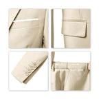 Lucas | Men's Three-Piece Tailored Suit, Blazer Waistcoat and Trousers | Animated Apparel