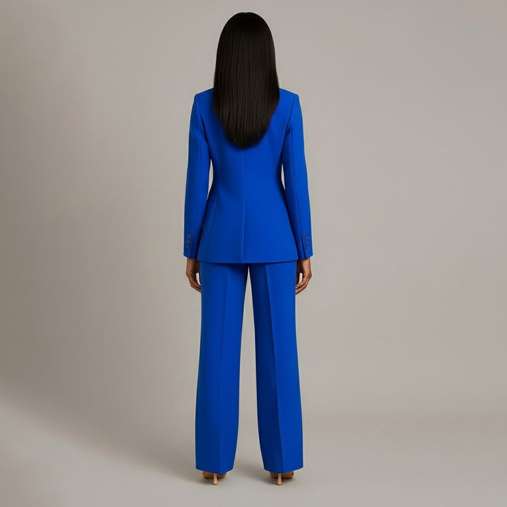 Charlotte | Women's Button Front Blazer Two-Piece Set - image 12