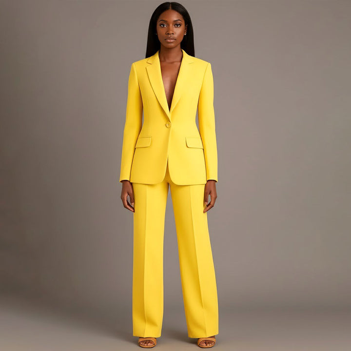 Charlotte | Women's Button Front Blazer Two-Piece Set - image 17