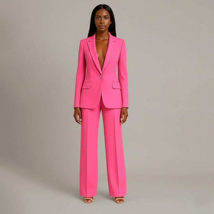Charlotte | Women's Button Front Blazer Two-Piece Set - image 7