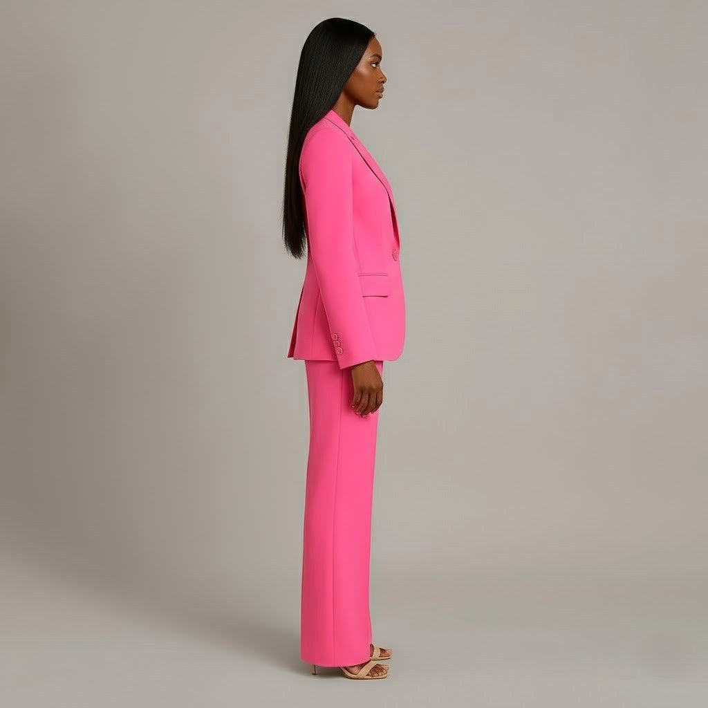 Charlotte | Women's Button Front Blazer Two-Piece Set - image 8