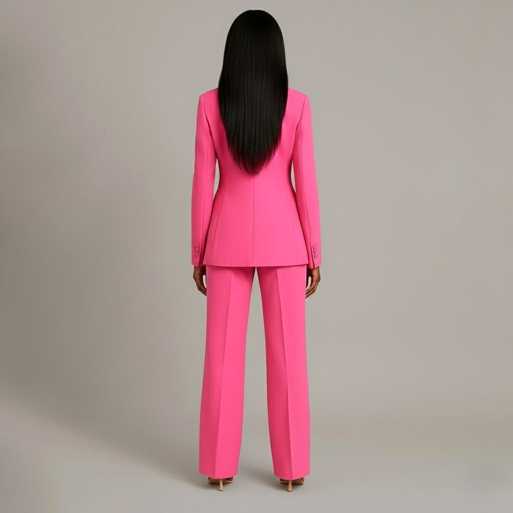 Charlotte | Women's Button Front Blazer Two-Piece Set - image 9
