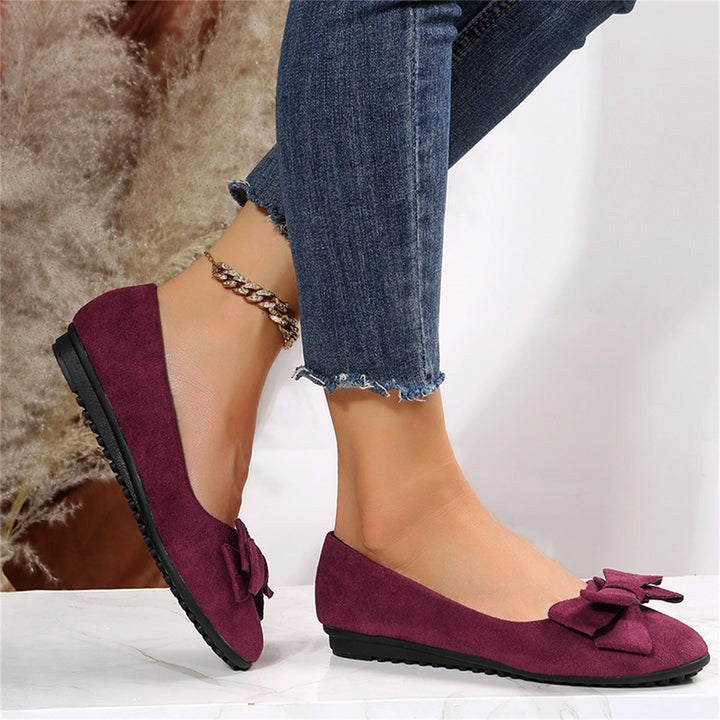 Charlotte | Women's Comfortable Everyday Loafers - Burgundy