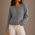 Olivia | Women's Soft Knit Cardigan, Button-Up Long Sleeve Sweater | Animated Apparel