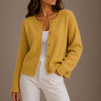 Olivia | Women's Soft Knit Cardigan, Button-Up Long Sleeve Sweater | Animated Apparel