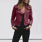 Cheryl | Women's Sleek Modern Jacket, Biker-Style Jacket | Animated Apparel | Pink