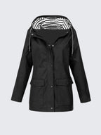 Christine | Women's Waterproof Lightweight Windbreaker Jacket, Water-Resistant Outdoor Jacket | Animated Apparel | Pink