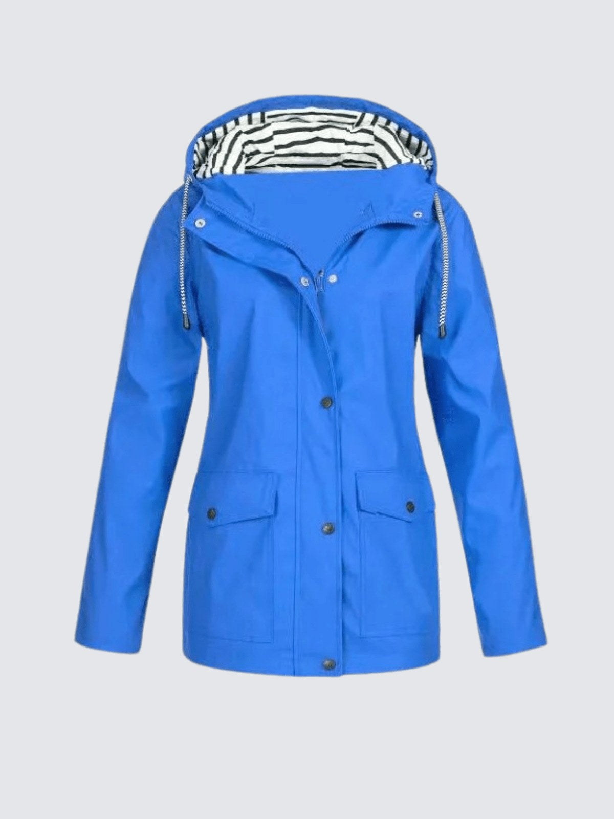 Christine | Women's Waterproof Lightweight Windbreaker Jacket, Water-Resistant Outdoor Jacket | Animated Apparel | Grey