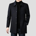 Christopher | Men's Classic Wool Overcoat, Tailored Formal Coat | Animated Apparel