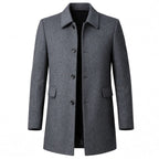 Christopher | Men's Classic Wool Overcoat, Tailored Formal Coat | Animated Apparel
