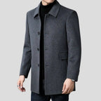 Christopher | Men's Classic Wool Overcoat, Tailored Formal Coat | Animated Apparel