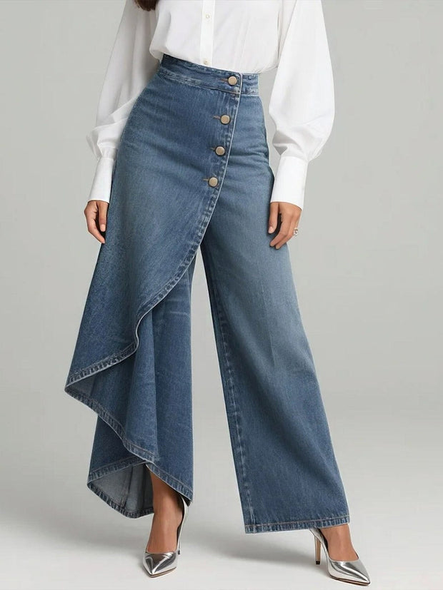 Claire | Women's High-Waisted Wide-Leg Jeans - image 1