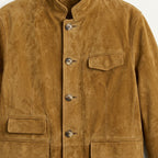 Clayton | Men's Single-Breasted Suede Blazer Jacket, Casual Smart Coat | Animated Apparel