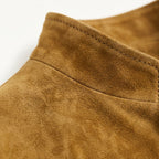 Clayton | Men's Single-Breasted Suede Blazer Jacket, Casual Smart Coat | Animated Apparel