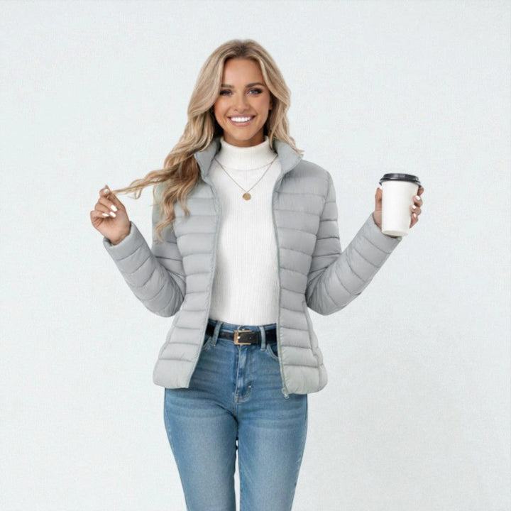 Clemence | Women's Lightweight Quilted Jacket, Slim-Fit Zip Jacket | Animated Apparel