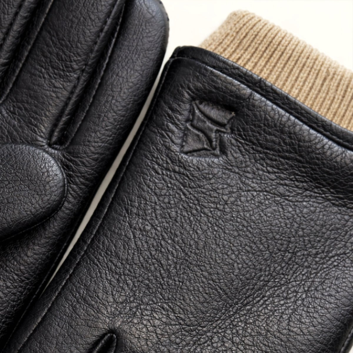 Cody | Men's Faux Leather Winter Driving Gloves, Wool-Lined Warm Gloves | Animated Apparel