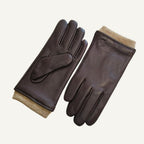 Cody | Men's Faux Leather Winter Driving Gloves, Wool-Lined Warm Gloves | Animated Apparel