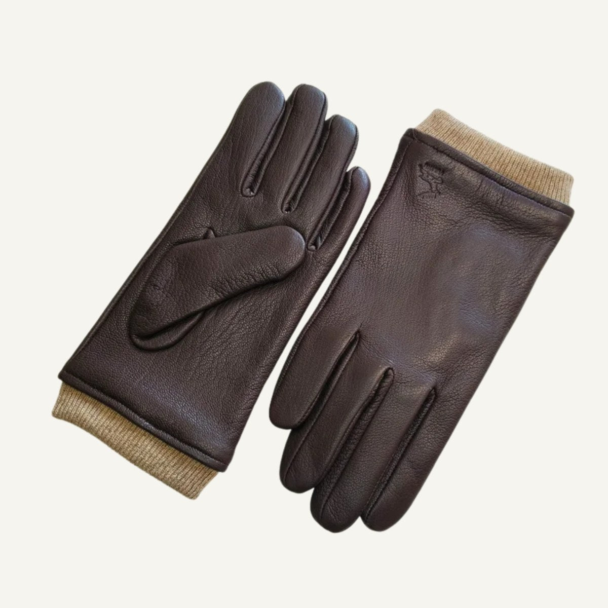 Cody | Men's Faux Leather Winter Driving Gloves, Wool-Lined Warm Gloves | Animated Apparel