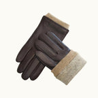 Cody | Men's Faux Leather Winter Driving Gloves, Wool-Lined Warm Gloves | Animated Apparel