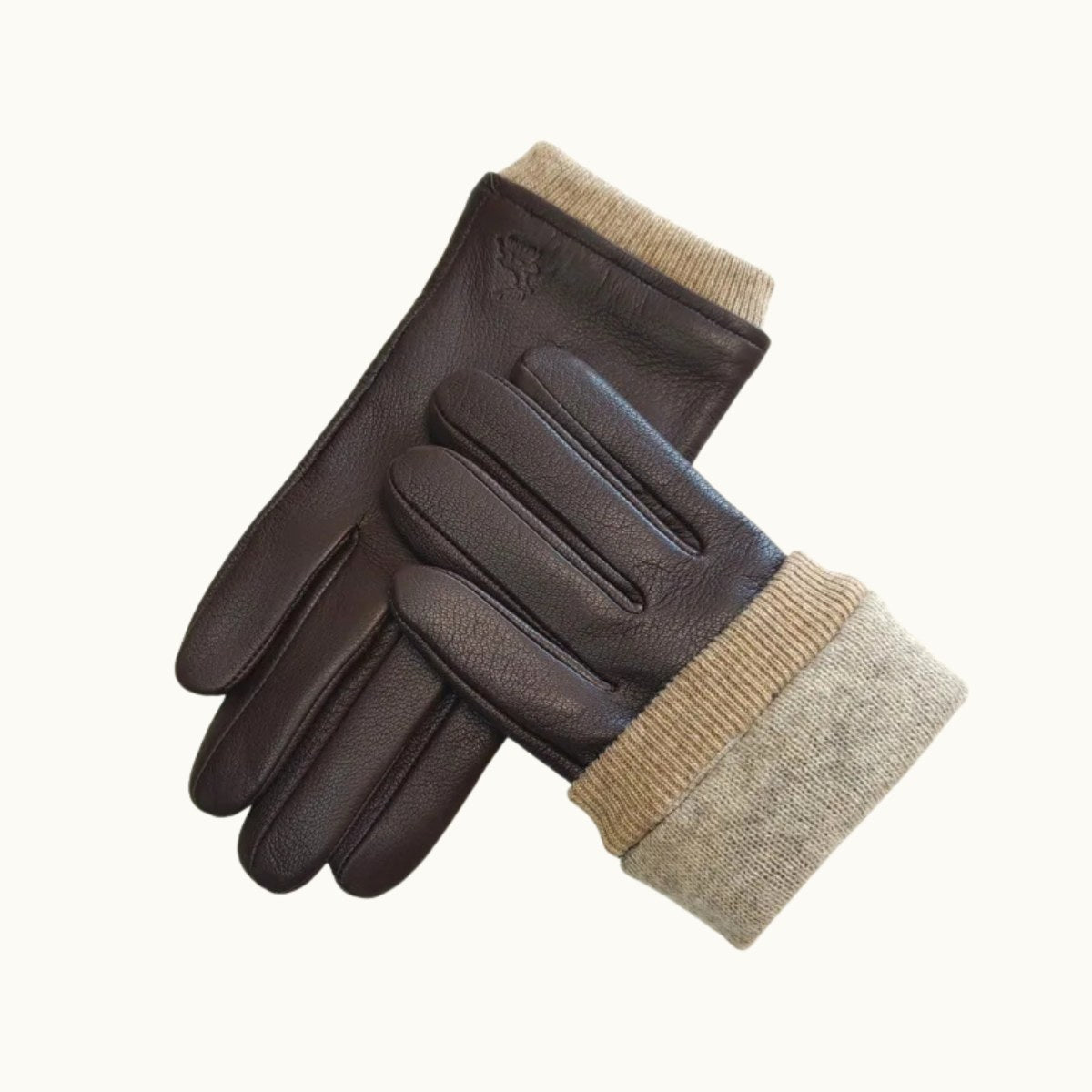 Cody | Men's Faux Leather Winter Driving Gloves, Wool-Lined Warm Gloves | Animated Apparel