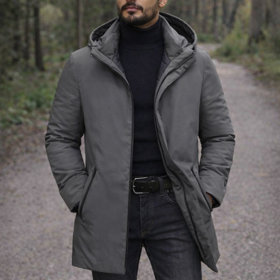 Cody | Men's Hooded Winter Coat, Weather-Resistant Autumn Coat | Animated Apparel