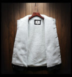 Ryan | Men's Denim Trucker Jacket with Fleece Lining, Insulated Winter Jacket | Animated Apparel