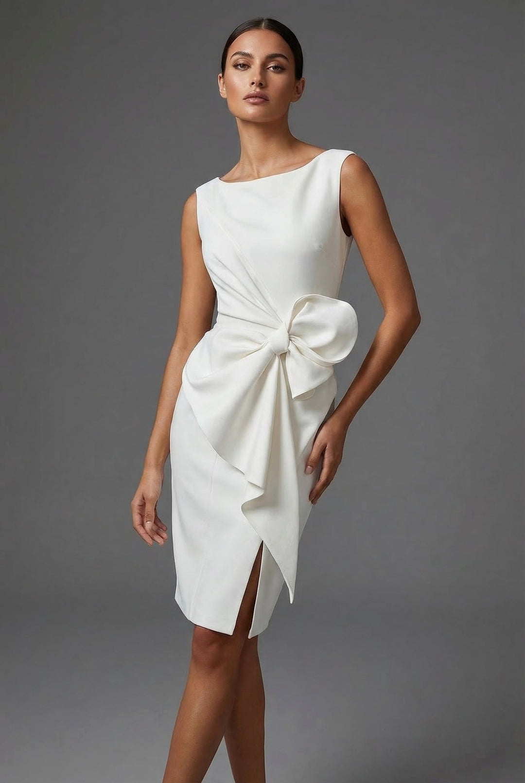 Colette | Women's Bow Waist Cocktail Pencil Dress - image 6