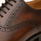 Colin | Men's Leather Brogue Dress Shoes, Formal Cowhide Loafers | Animated Apparel