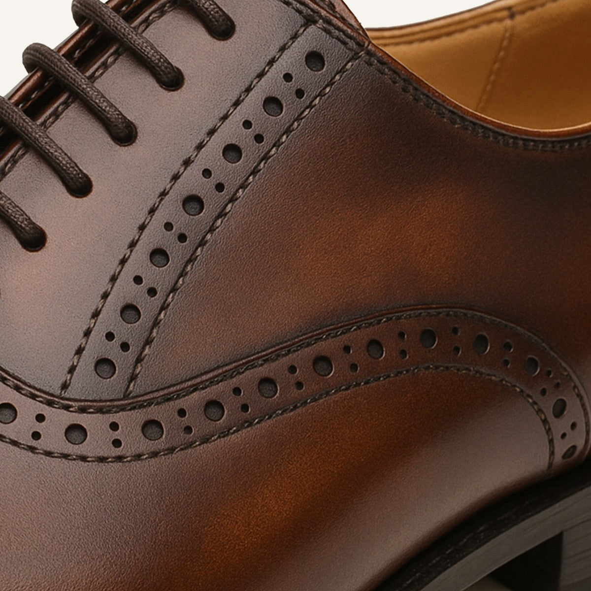 Colin | Men's Leather Brogue Dress Shoes, Formal Cowhide Loafers | Animated Apparel
