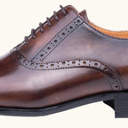 Colin | Men's Leather Brogue Dress Shoes, Formal Cowhide Loafers | Animated Apparel